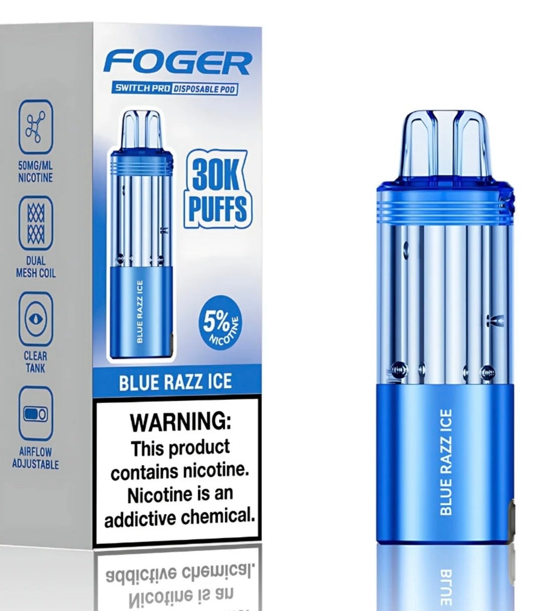 FOGER POD (BLUE RAZZ ICE)