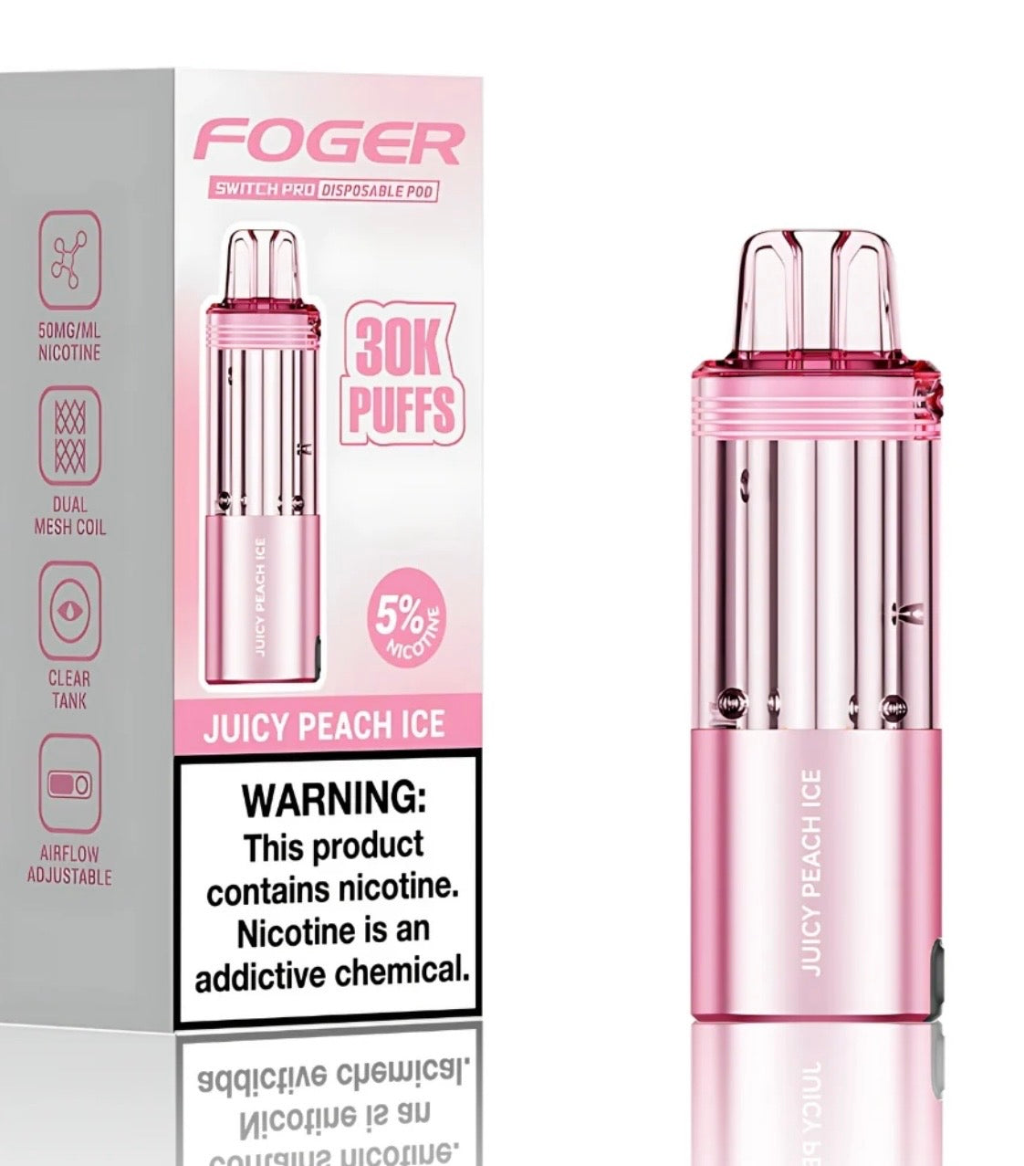 FOGER POD (JUICY PEACH ICE)
