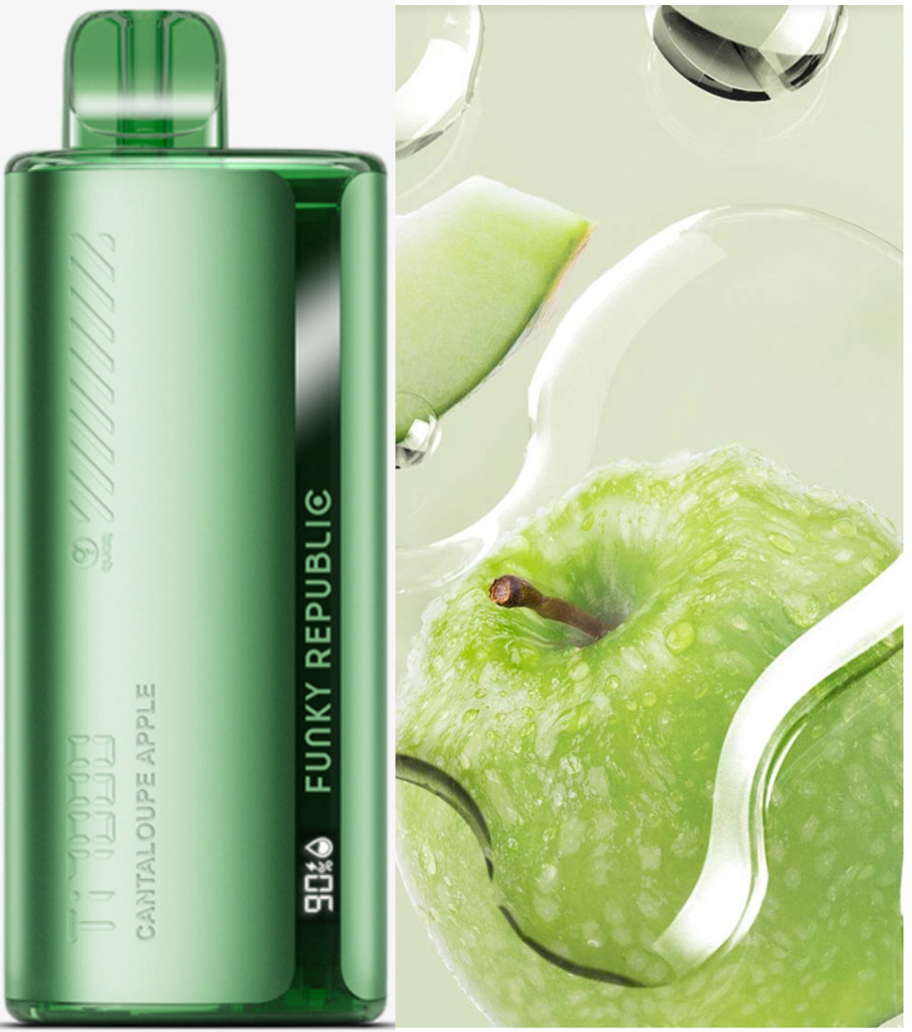 cantaloupe disposable vape Cantaloupe Apple Funky Republic – Insta Smoke And Vape