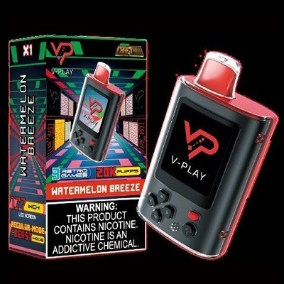 Berry Craftbox V-Play Watermelon Breeze Craftbox V-Play 20K Disposable Vape  With Built In Ga Vape Merry Australia