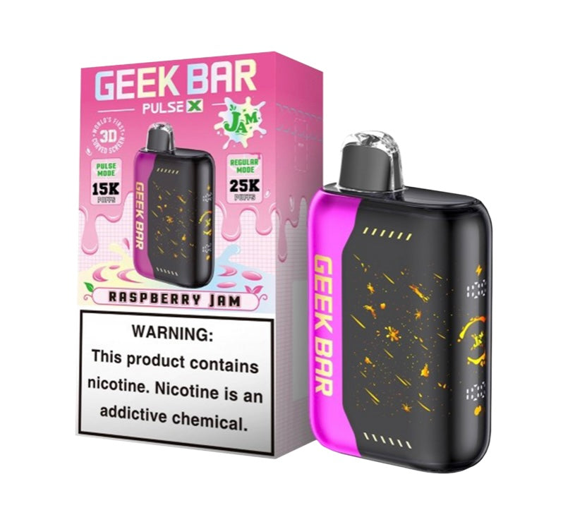 GEEK BAR PULSE X                                                     “JAM EDITION”                     (RASPBERRY JAM)